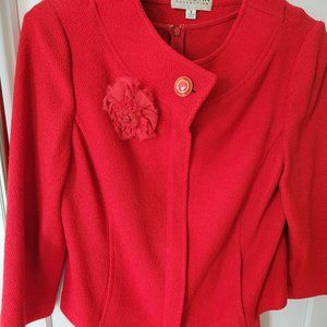 St. John Collection, size 6, red, jacket and dress